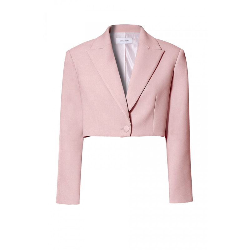 Thumbnail of Pola Pink Peach Cropped Blazer image