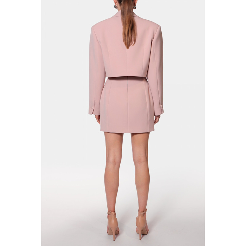 Thumbnail of Pola Pink Peach Cropped Blazer image