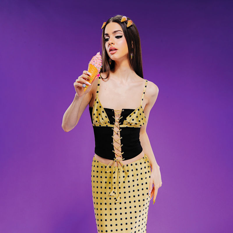 Thumbnail of Polka Dot Bikini Corset image