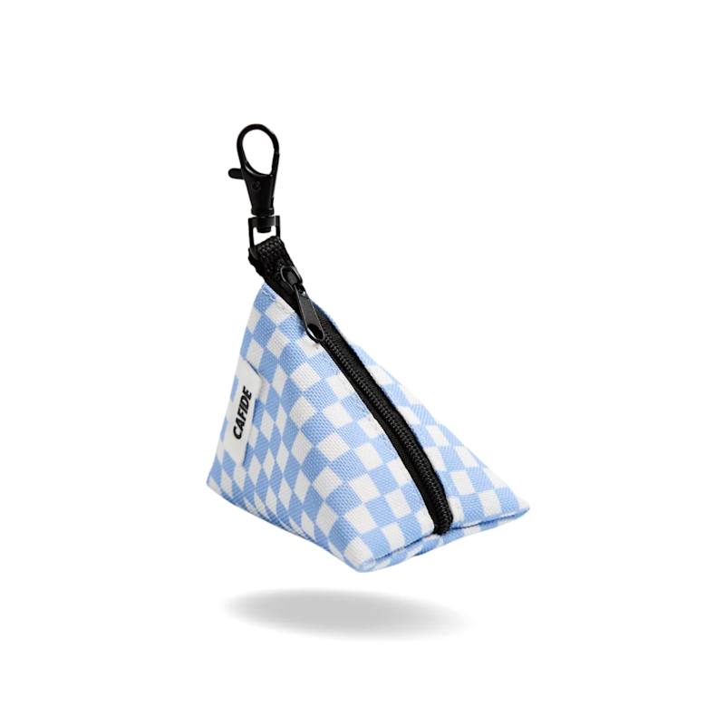 Thumbnail of Poop Bag Carrier Recycled Pet Blue Vichy Design, Juno image