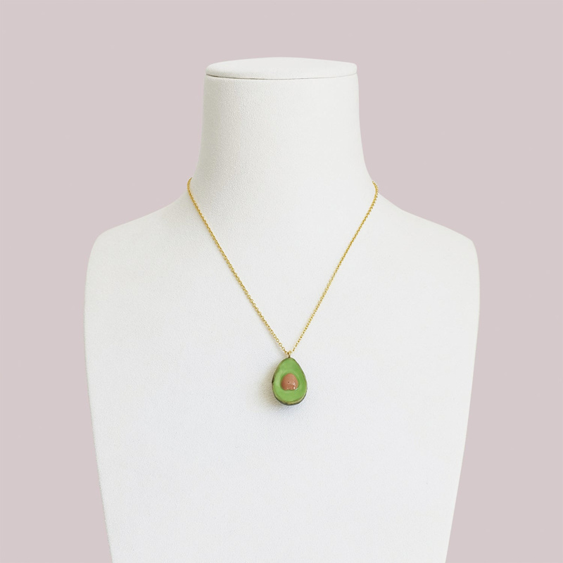 Thumbnail of Porcelain Avocado Pendant Necklace image