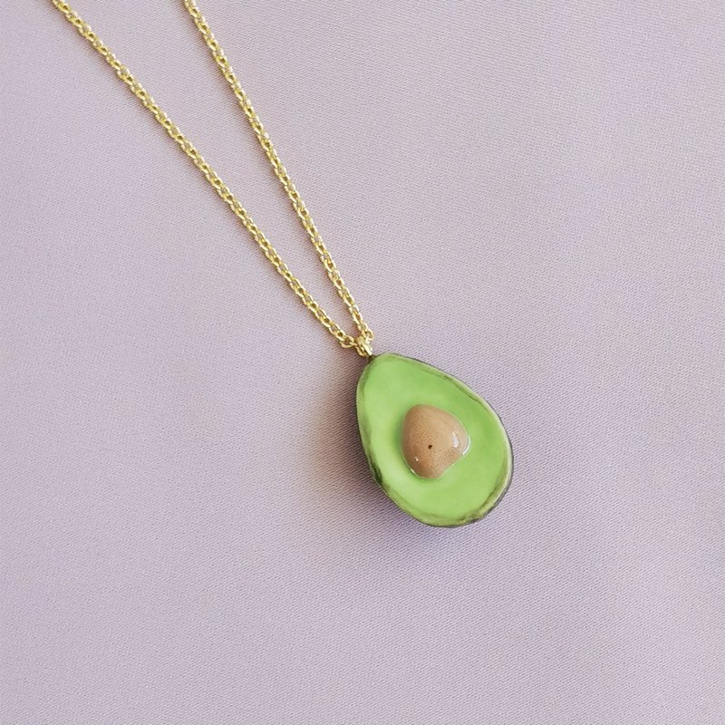 Thumbnail of Porcelain Avocado Pendant Necklace image