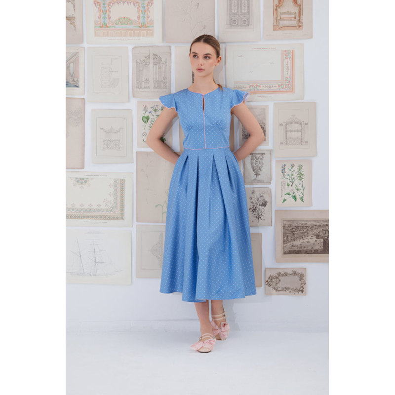 powder blue midi dress Women's Polka Dot | Small This beautiful co-ord from Silia Sequin Dress that contrasts perfectly with Shoe Size:10.5 US