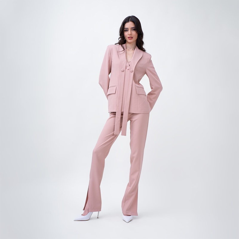 Thumbnail of Powder Pink Blazer With Long Lapels image