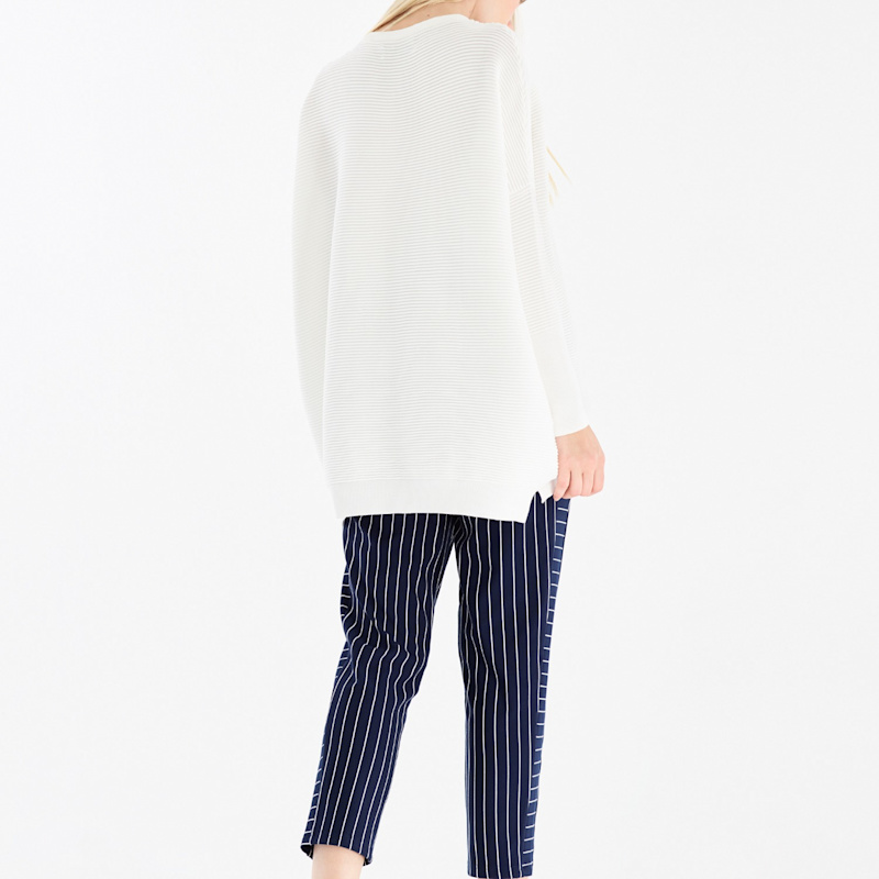 Thumbnail of Paisie Ribbed Jumper In White image