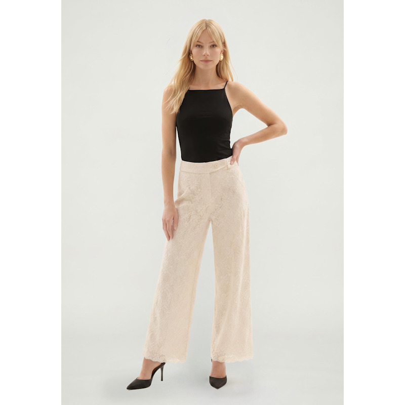 Thumbnail of Calipo Lace Trouser In White image