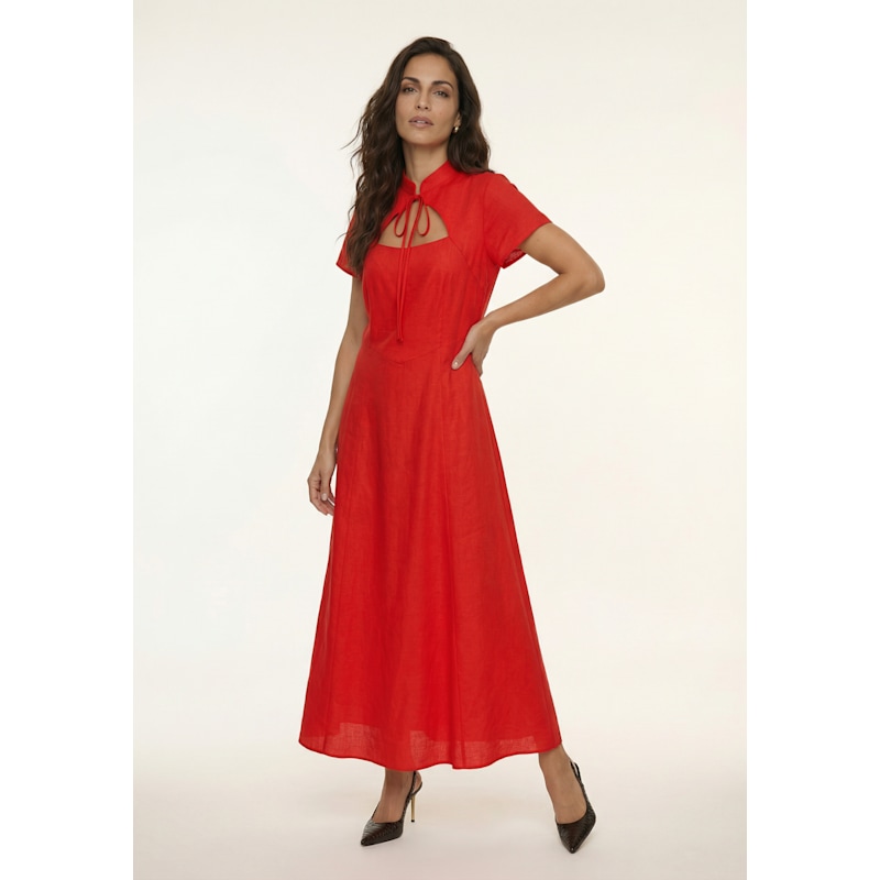 Thumbnail of Primrose Midi Dress In Red image