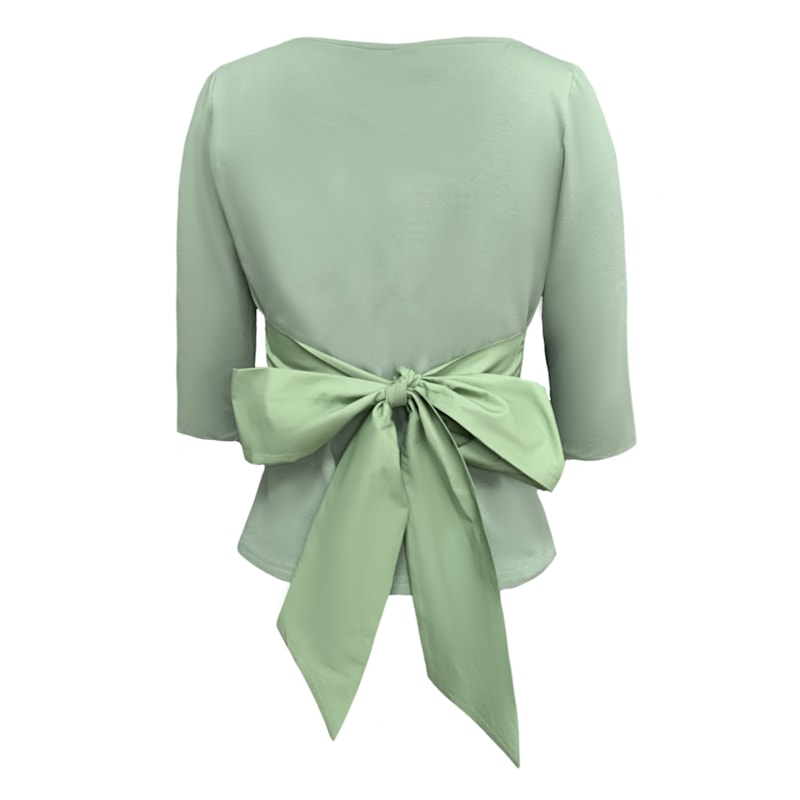 Thumbnail of Primrose Top With Bow In Sage image