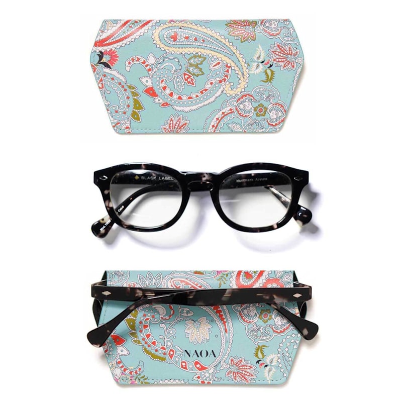 Thumbnail of Two Pack Apple-Leather Slim Glasses Case Orange Paisley image