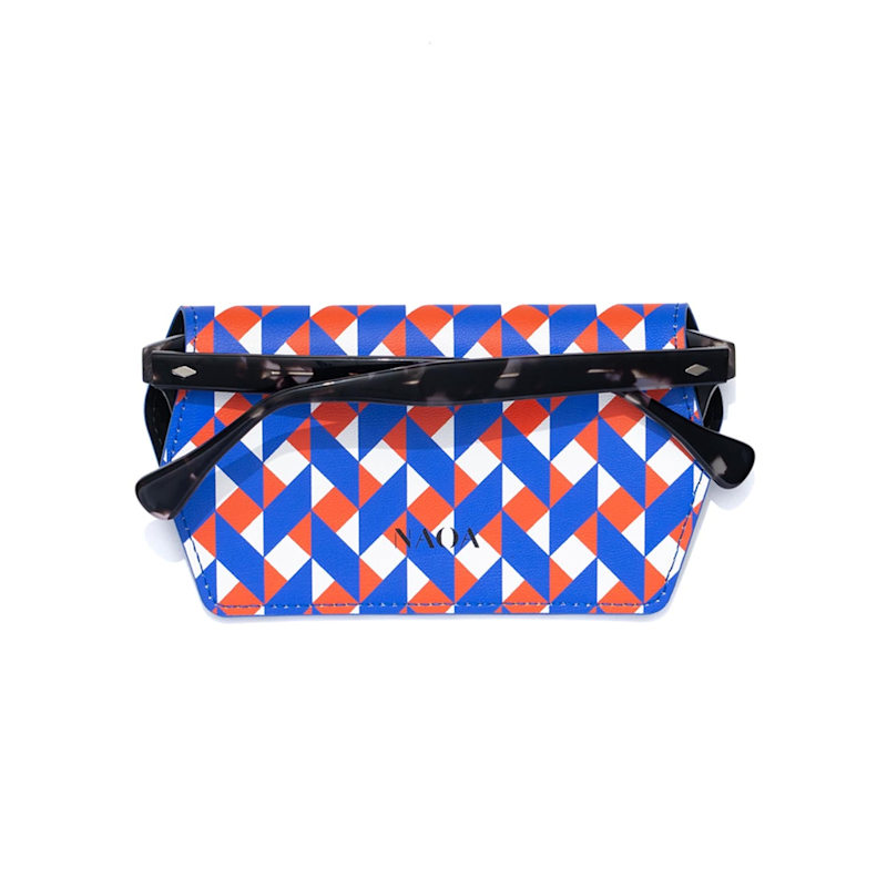Thumbnail of Slim Glasses Case Weave Print image