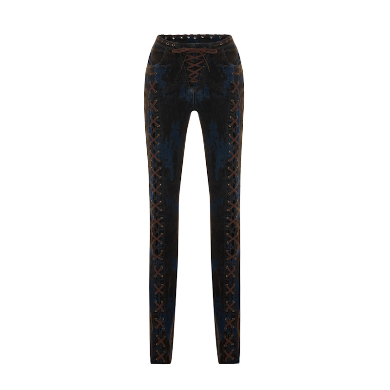 Thumbnail of Printed Denim Flare Jeans image