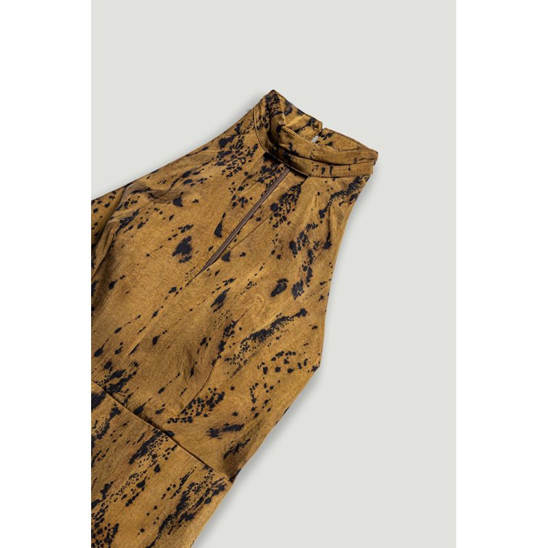 Thumbnail of Printed Halter-Neck Maxi Dress image