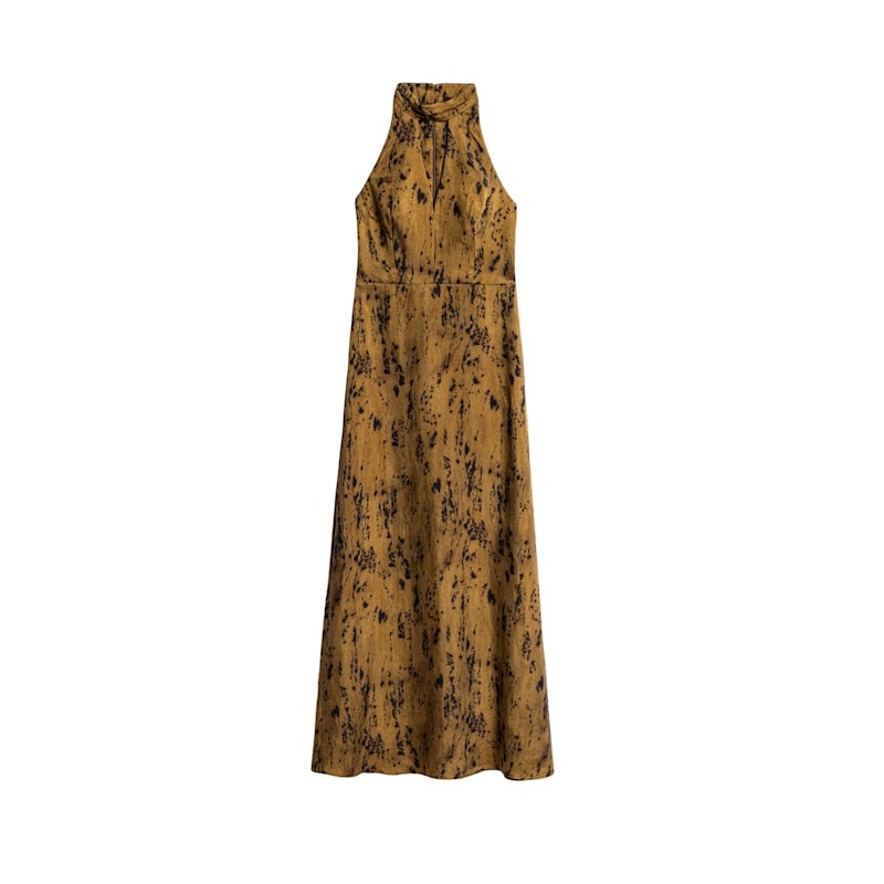 Thumbnail of Printed Halter-Neck Maxi Dress image