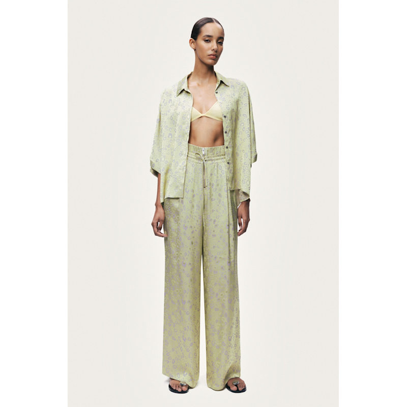 Thumbnail of Printed Wide-Leg Trousers image