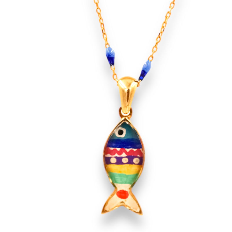 Thumbnail of Prosperity Gold Fish Necklace image