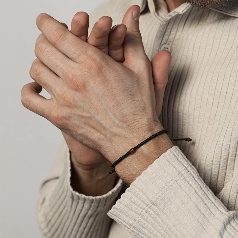 Thumbnail of Pure Copper Rounded Men’S Brown Bracelet - Brown image
