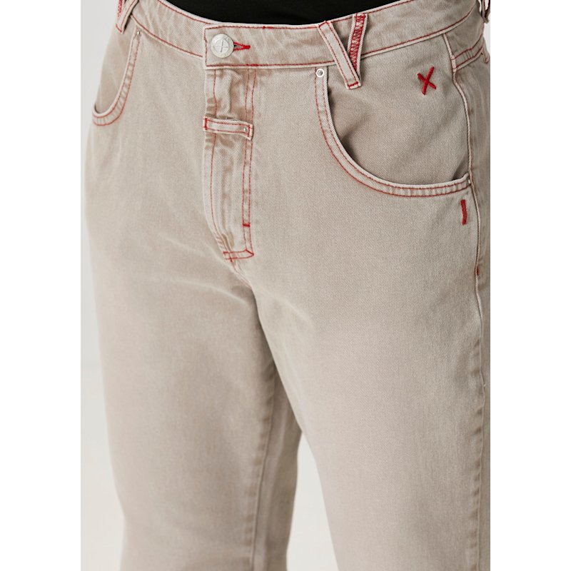 Thumbnail of Pure Cotton Faded Denim Pant - Moon Rock image
