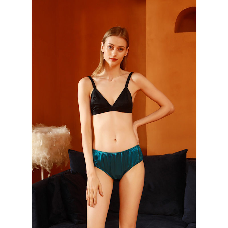 Thumbnail of Pure Mulberry Silk Bikini Panties | Mid Waist | Set Of Nine image