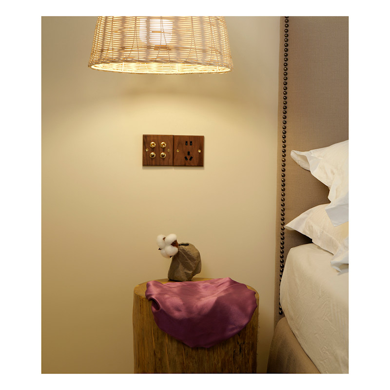 Thumbnail of Pure Mulberry Silk Double Layer Bonnet Fig Tree image