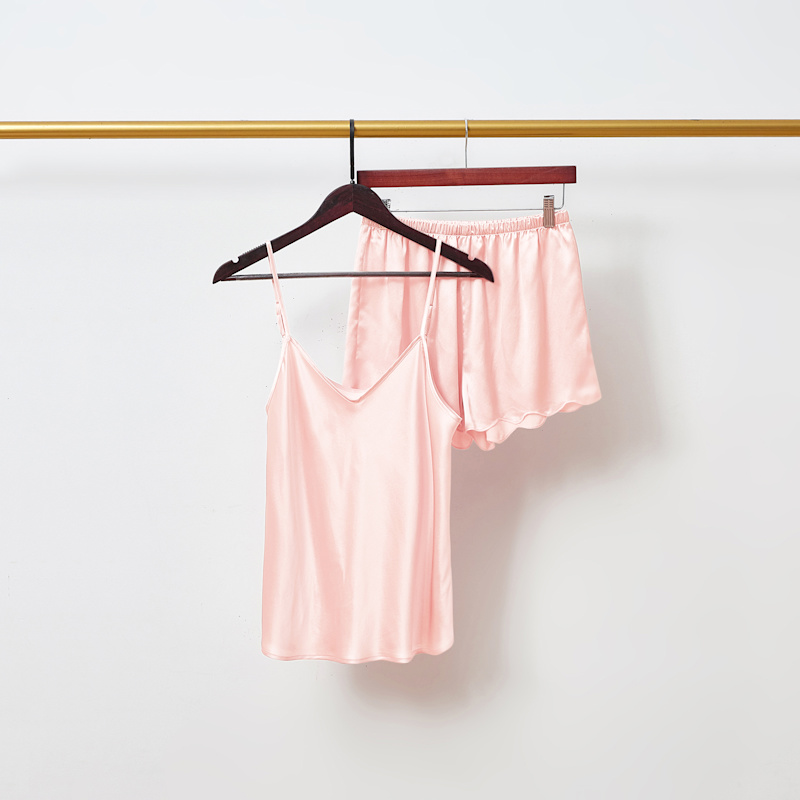 Thumbnail of Pure Mulberry Silk Camisole With Adjustable Straps | Relaxed Fit Powder Pink image