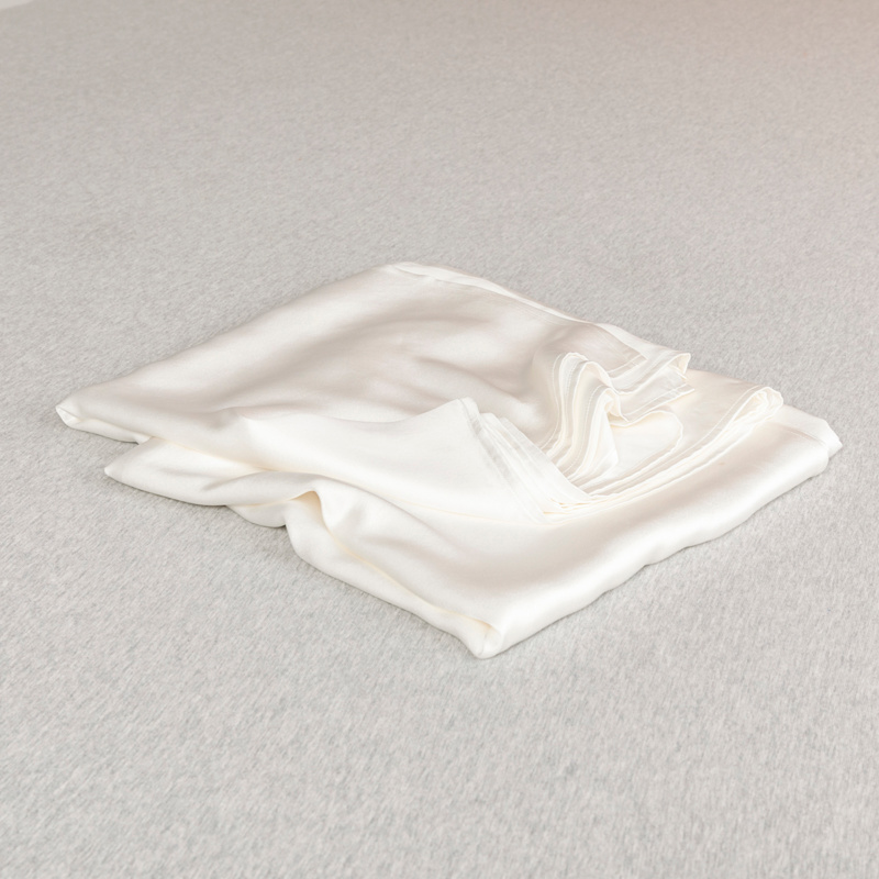 Thumbnail of Pure Mulberry Silk Seamless Flat Sheet - King - Ivory image