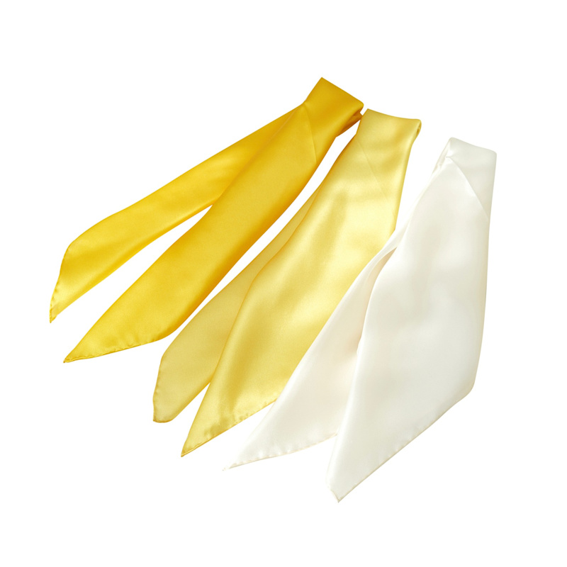 Thumbnail of Pure Silk Scarf Daffodil Solid Colour Collection Lemon Yellow Small image