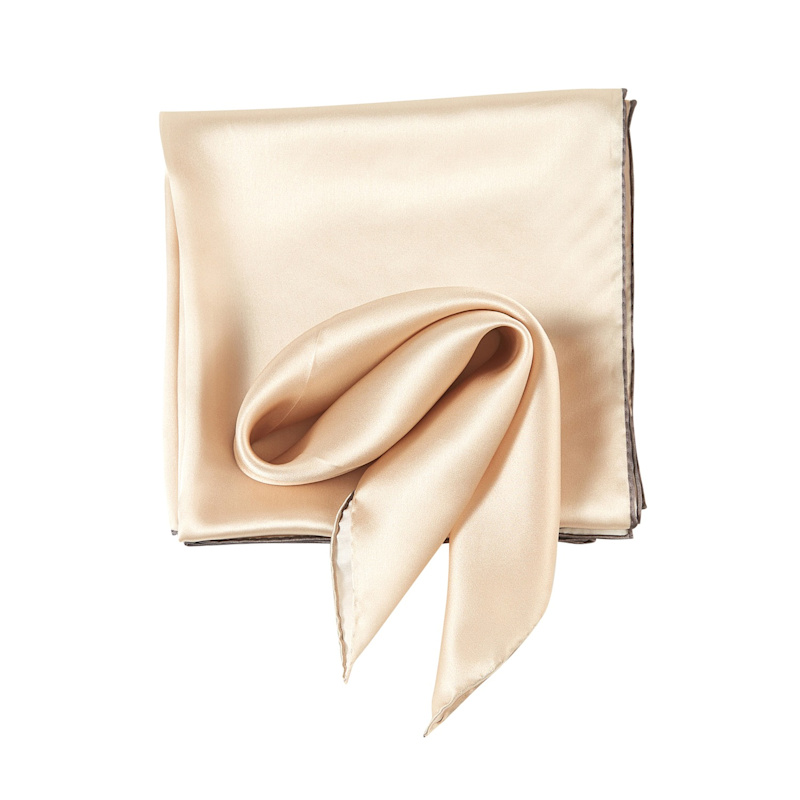 Thumbnail of Pure Silk Scarf Sand Beach Solid Colour Collection Pink Sand Small image