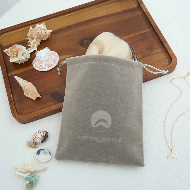 Thumbnail of Pure Silk Scarf Sand Beach Solid Colour Collection Pink Sand Small image