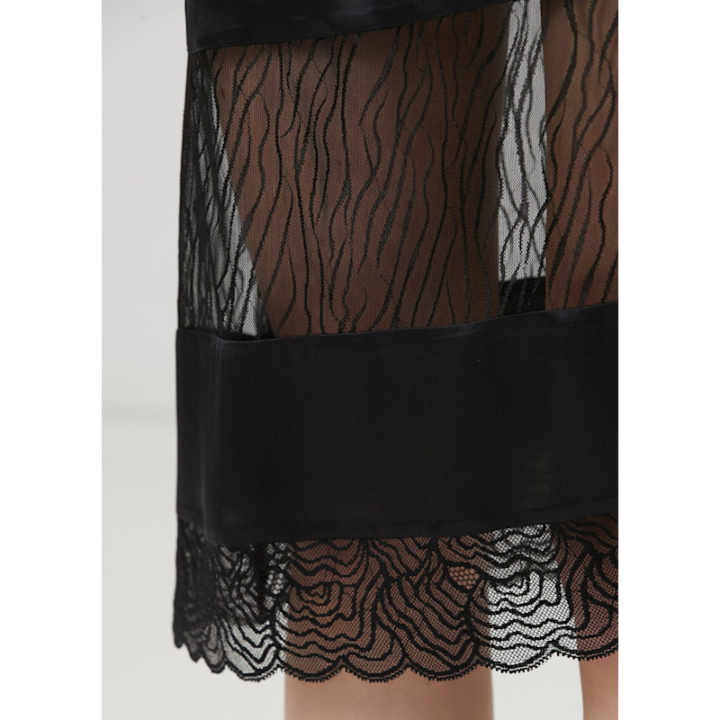 Thumbnail of Pure Silk Women Black Dress image