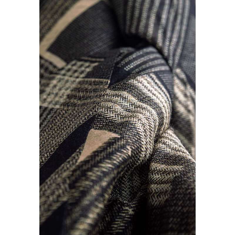 Thumbnail of Unisex Lapel-Free Blazer In Pure Tussar Silk With Graphic Checks image