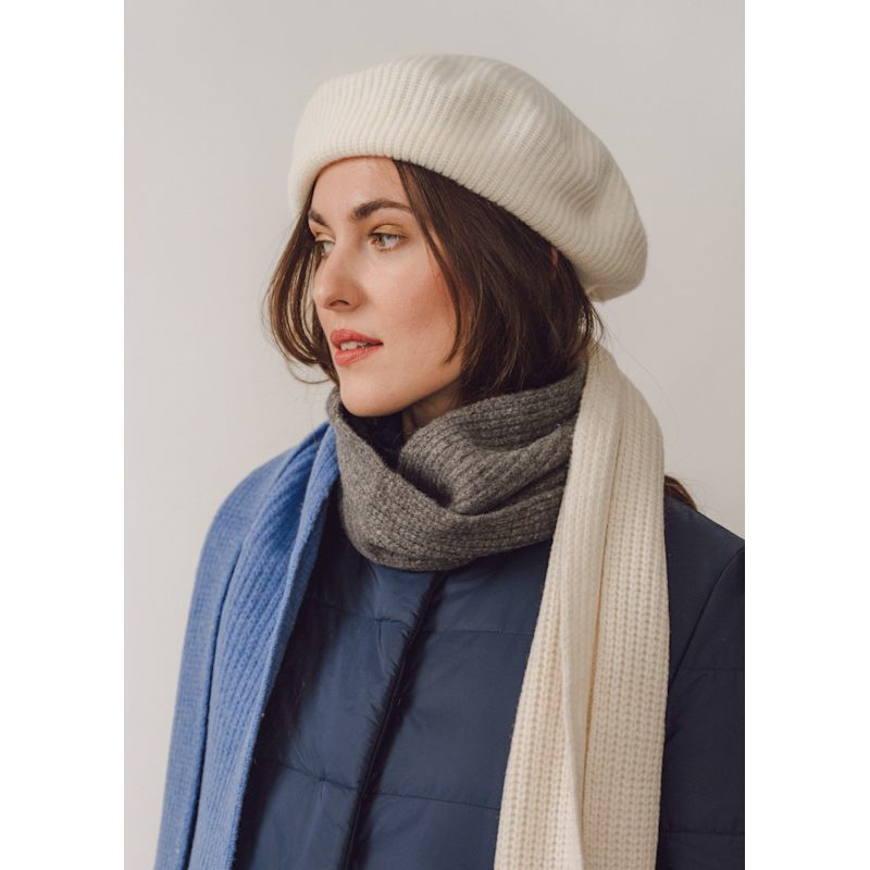 Thumbnail of Pure Wool Beret – Cream image