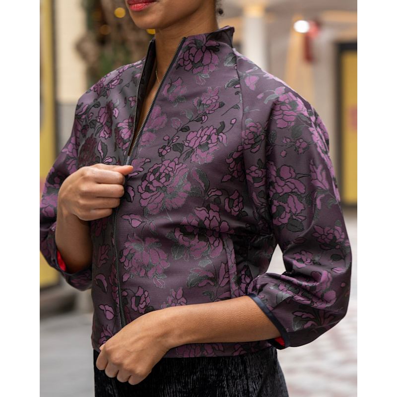Thumbnail of Purple Flowered Jacket image