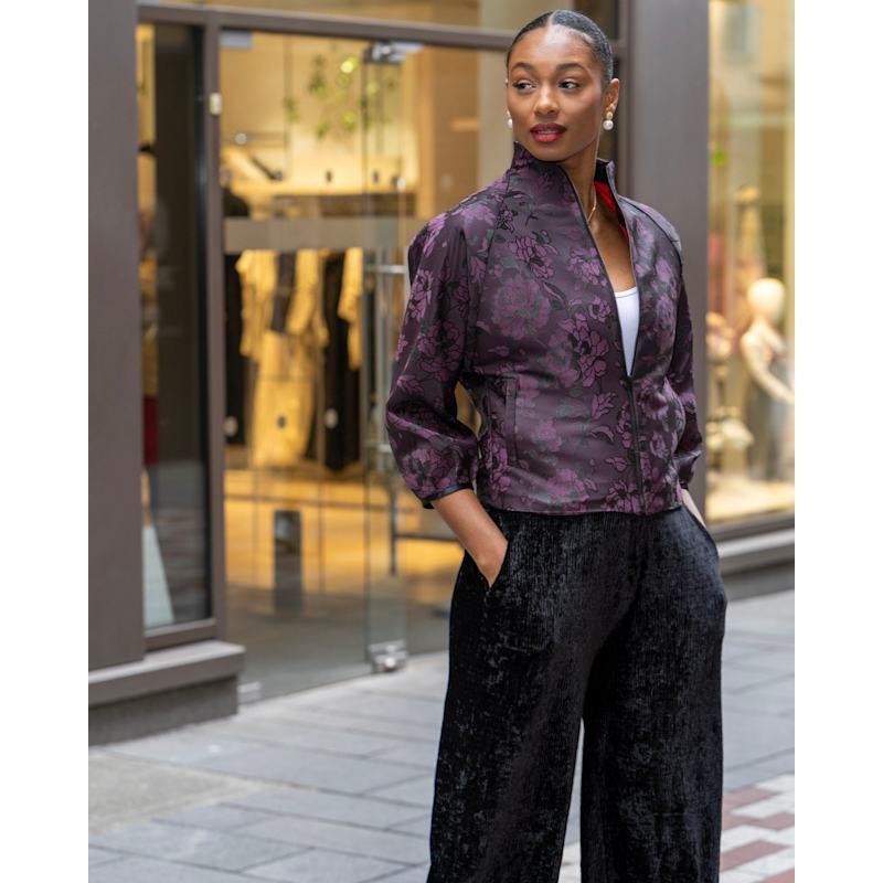 Thumbnail of Purple Flowered Jacket image