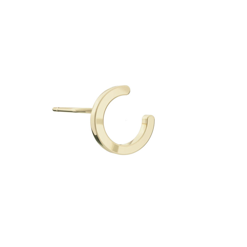Thumbnail of Alphabet Stud Earring - Gold image