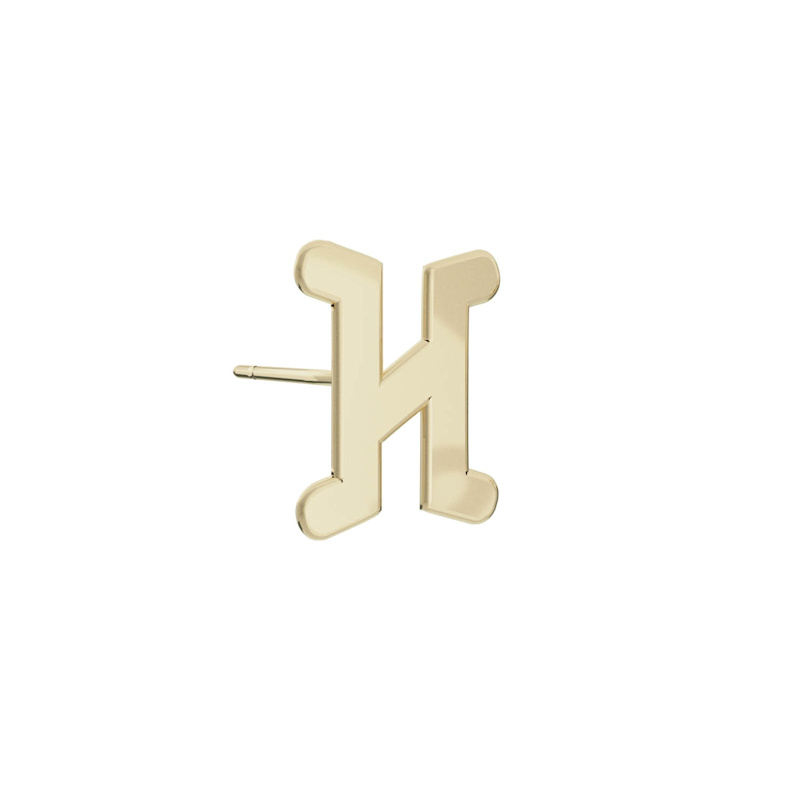 Thumbnail of Alphabet Stud Earring - Gold image