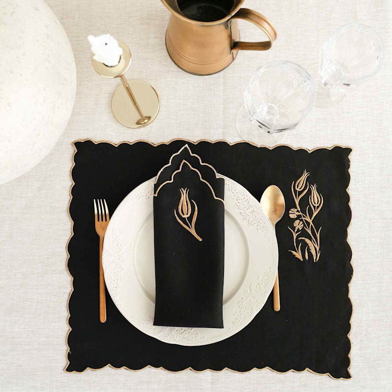 Thumbnail of Golden Tulip - Set Of 4 Linen Napkin image