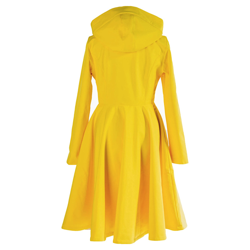 Fitted Flared Yellow Raincoat In Yellow Sun RainSisters Wolf