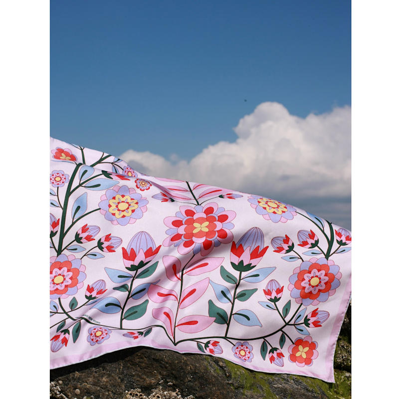 Thumbnail of Silk Scarf Of Pink Garden image