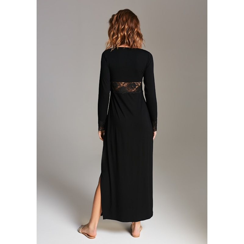 Thumbnail of Maxi Viscose Nightgown - Black image