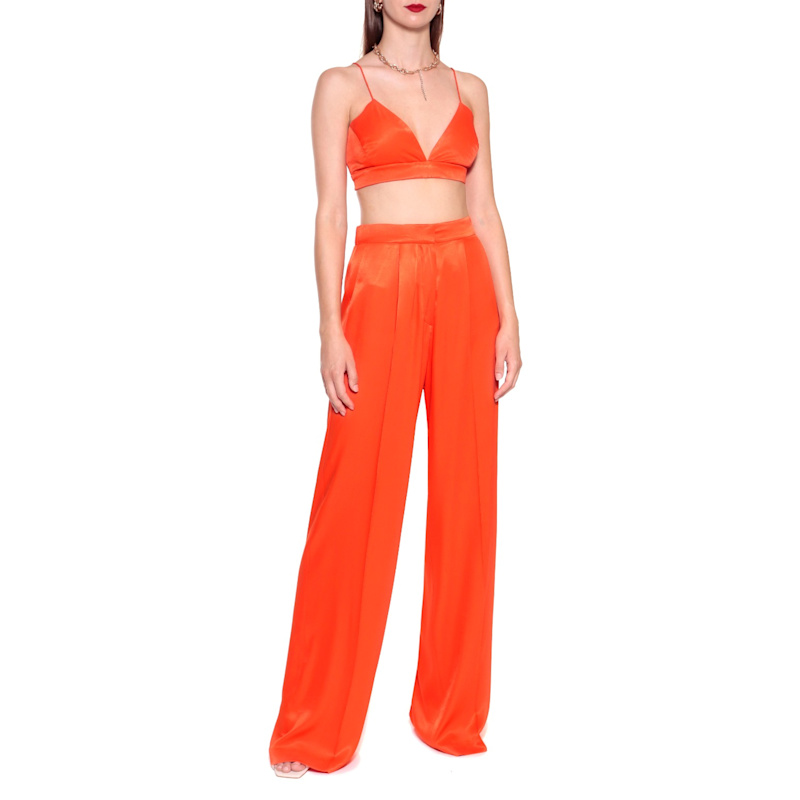 Thumbnail of Asha Satin Nasturtium Bralette Top image