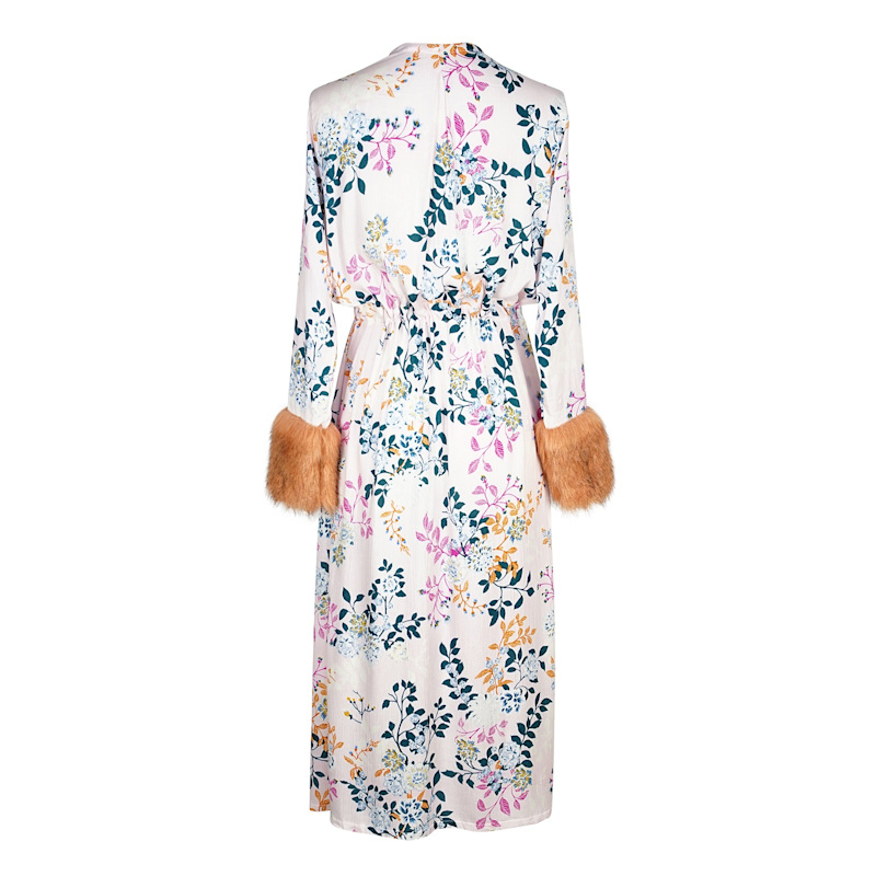 Thumbnail of Blush Garden Faux Fur Duster image