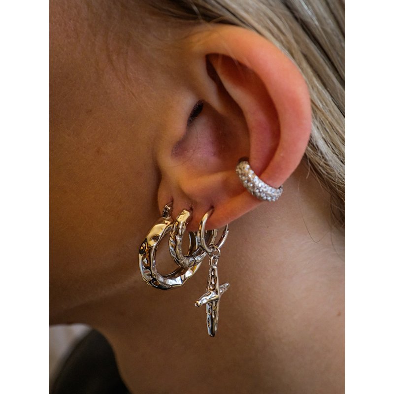 Thumbnail of Mini Chateau Hoops- Silver image