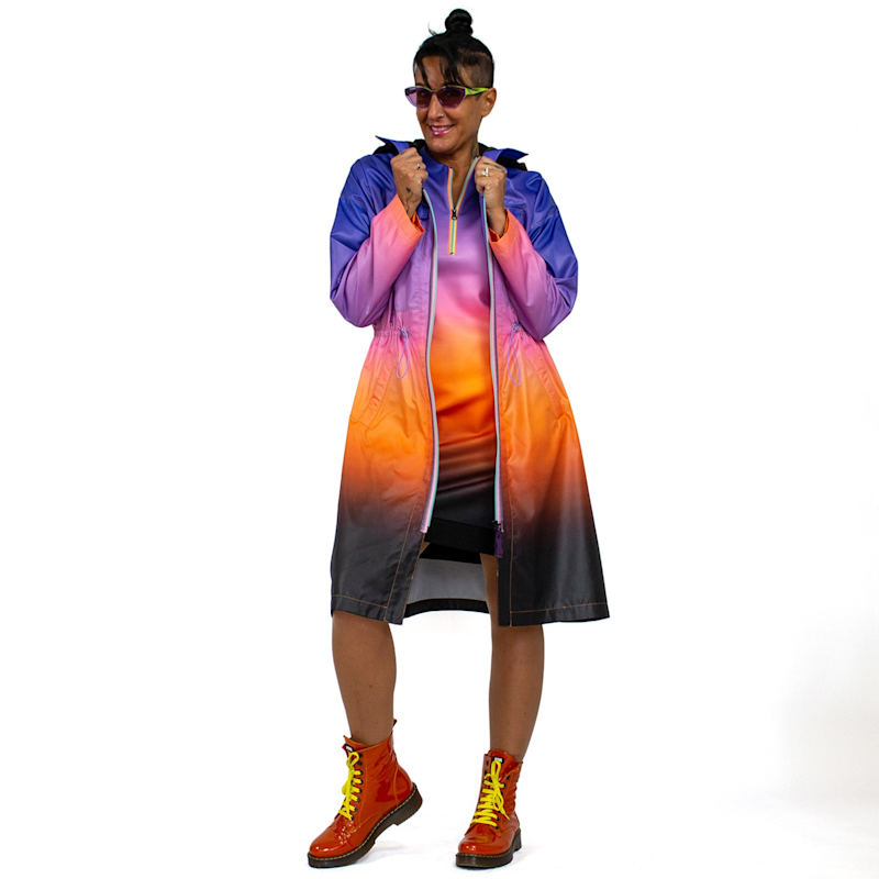 Thumbnail of Ombre Raincoat With Hoodie image
