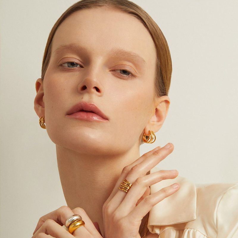 Thumbnail of Spiral Hoop Earrings image