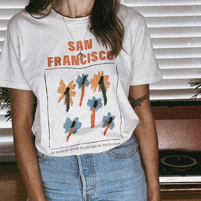 Thumbnail of San Francisco  Oversized Retro Slogan T-Shirt image