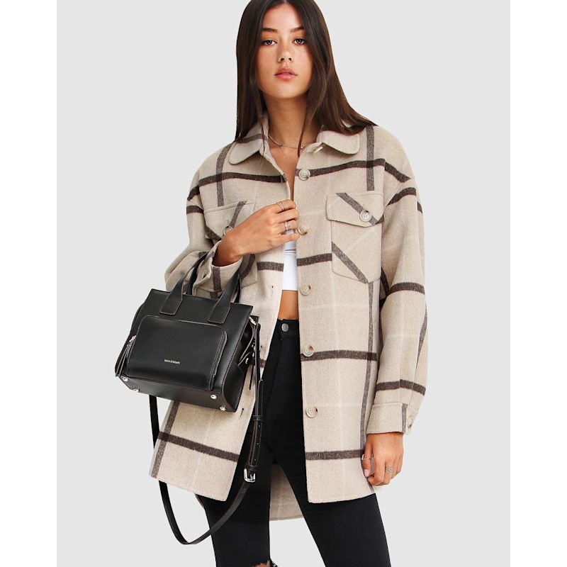 Thumbnail of Rivers Edge Plaid Shacket - Beige image