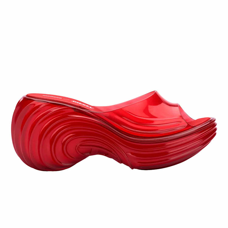 Melissa Quantum Platform + DIESEL【22cm】 Melissa x Diesel Quantum Platform Wave Slides | Black | FARFETCH CA