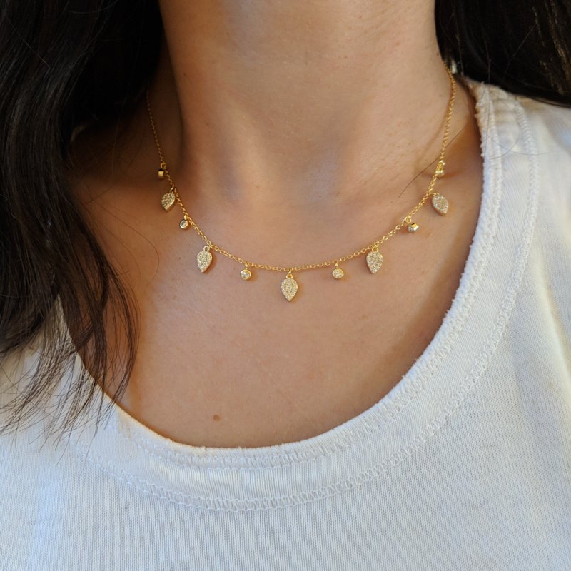 Thumbnail of Queen Choker Necklace With Crystals - Rose Gold image