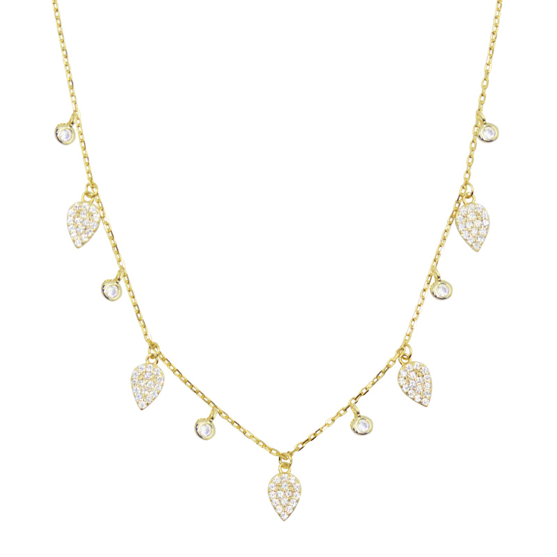 Thumbnail of Queen Choker Necklace With Crystals - Rose Gold image