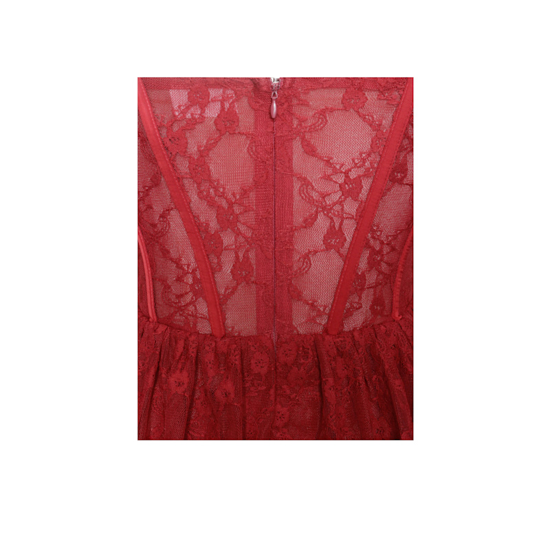 city goddess lace maxi dress Goddiva Scalloped Lace & Velvet Maxi Dress main image 1